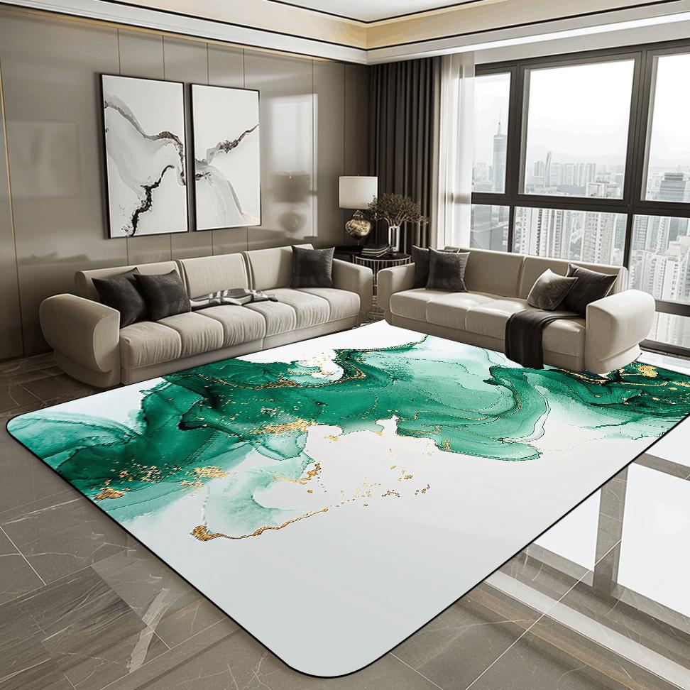 Современный 3D ковер для гостиной, роскошный золотой декоративный напольный коврик для гостиной, дивана, абстрактный ковер для спальни, гардеробной, мягкий ковер, противоскользящий