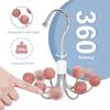 Металлическая вешалка с крючком, вращающимся на 360°, с 6 кедровыми шариками. Крючки для сумок, шарфов, шляп, сумок, бюстгальтеров. Крючки для шкафа. Организатор для дома и ванной комнаты.