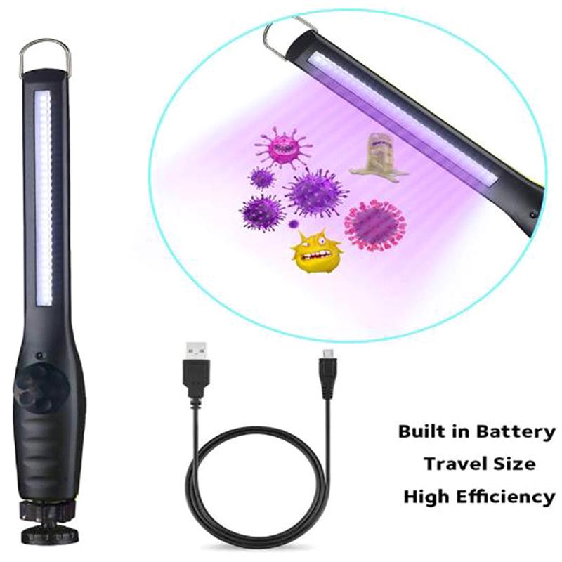 Портативная 30-светодиодная УФ-лампа для дезинфекции УФ-излучения бактерицидный стерилизатор ручной работы