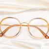 Сверхлегкие очки с круглой оправой для женщин, очки против синего света, оправы для очков для близорукости, плоские линзы для мужчин, прозрачные очки