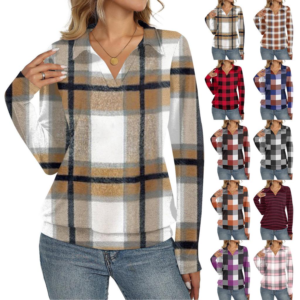 Women's Retro Printed Fashionable Long-sleeved Top