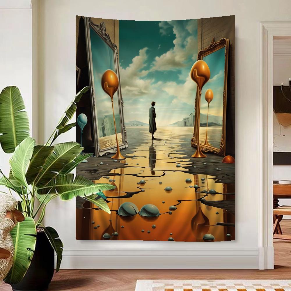Surrealism Famous By SSalvador DDali Colorful Tapestry Wall Hanging Hanging Tarot Hippie Wall Rugs Dorm Art Home Decor