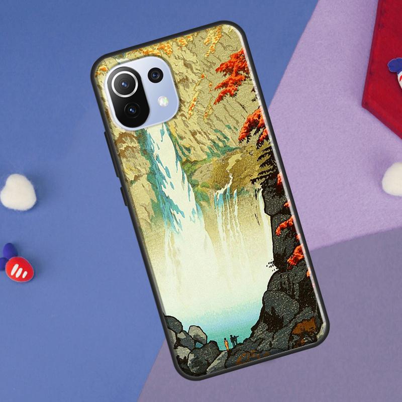 Японский стиль Укиё-э Чехол для Xiaomi 14T Pro 11T 12T 13T 13 14 Ultra POCO X7 Pro X3 X5 F3 F5 F6 M6 X6 Pro