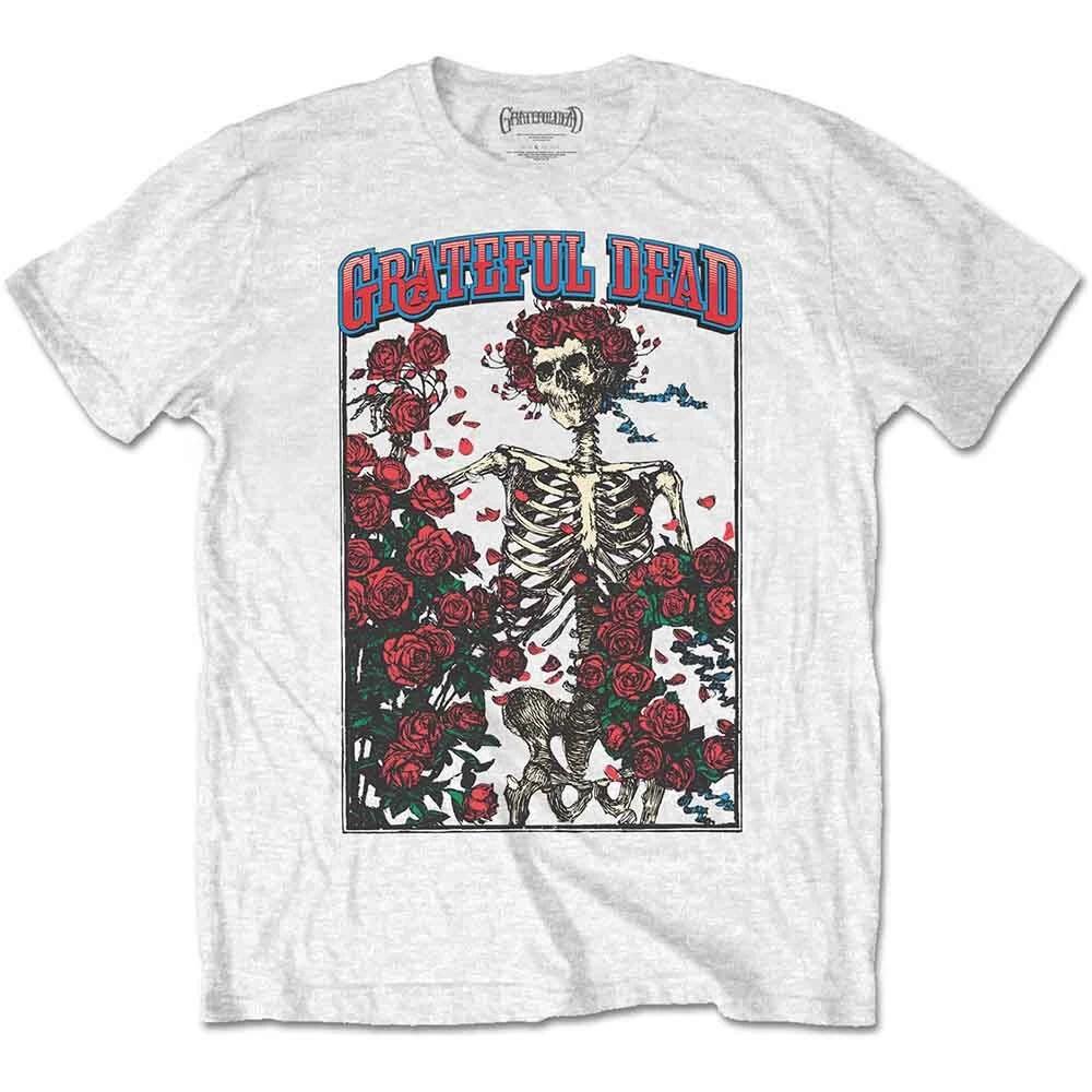 Band Monkey Grateful Dead Unisex T-Shirt Bertha & Logo White