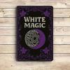 Vintage "Magic Spell Book" Metal Sign, 8x12 Inch.