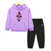 Stranger Things Print Anime Hoodie Fleece Sweatshirt Jacket Boy Girls Hooded Spors Sets 2pcs Pullover+pant Kids Boutique Clothes