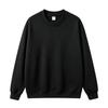 2026 Autumn/Winter Unisex Loose Solid Color Plus Velvet Round Neck Hoodie - American Style