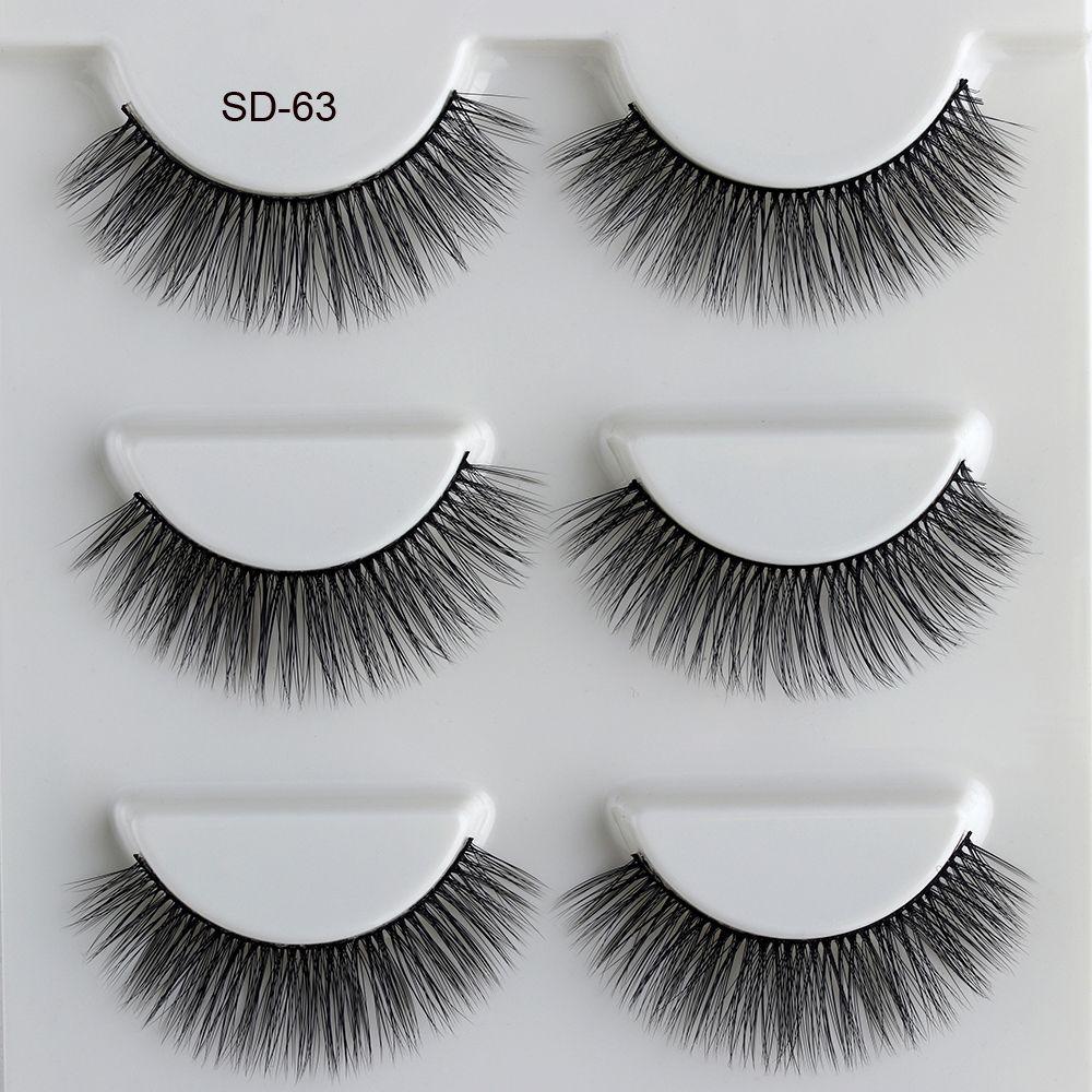 Модные толстые крестообразные грязные инструменты для наращивания ручной работы 3D шелковое волокно накладные ресницы натуральный макияж