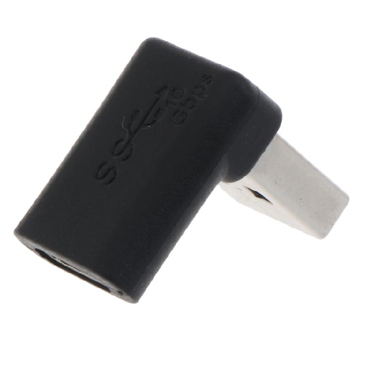 Угловой USB C Female на USB 3.0 Male Адаптер 90 градусов для Зарядного Устройства Ноутбука