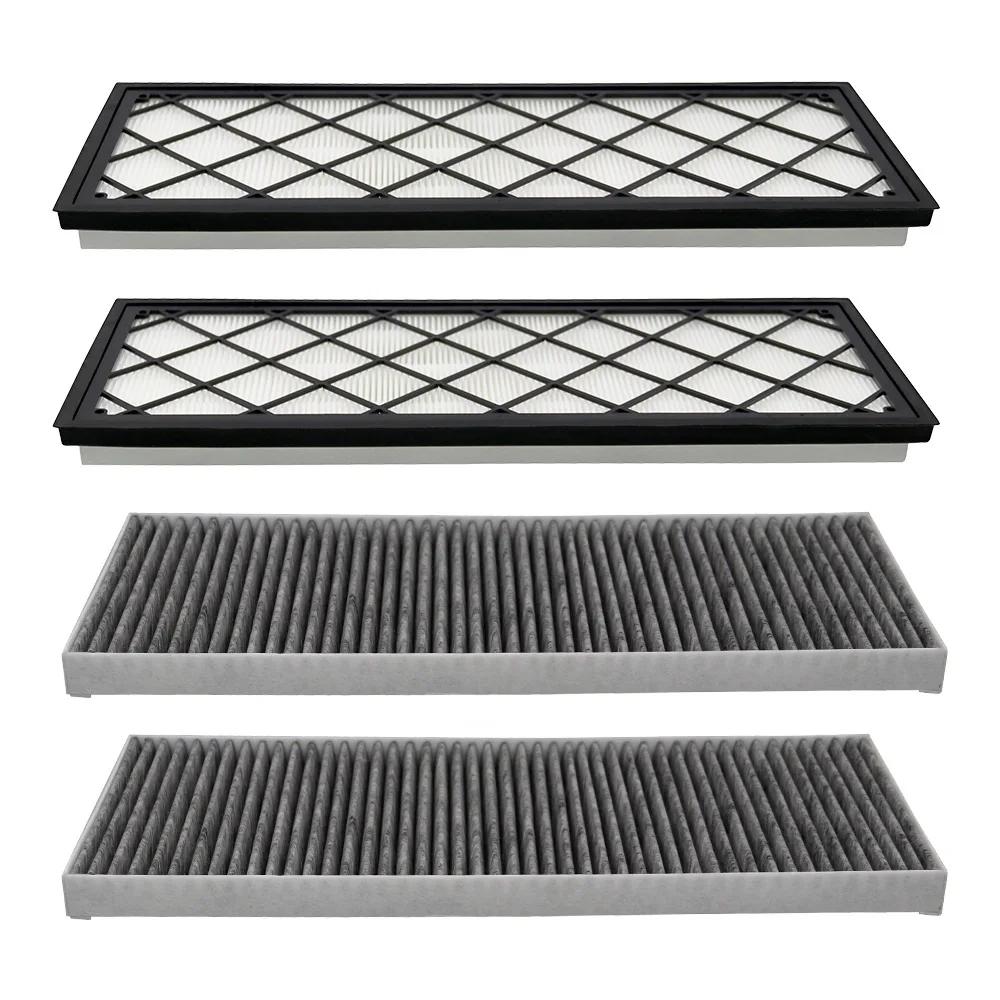 4PCS Cabin Air Filter HEPA for Tesla Model Y Juniper 2020-2026 Air Intake Filter Replacement with Activated Carbon Accessories