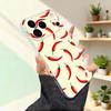 Chili Art Red For iPhone 17,16,15,14,13,12,11,Pro,Max,Plus,Mini,SE4,E Magnetic For Magsafe Wireless Phone Case