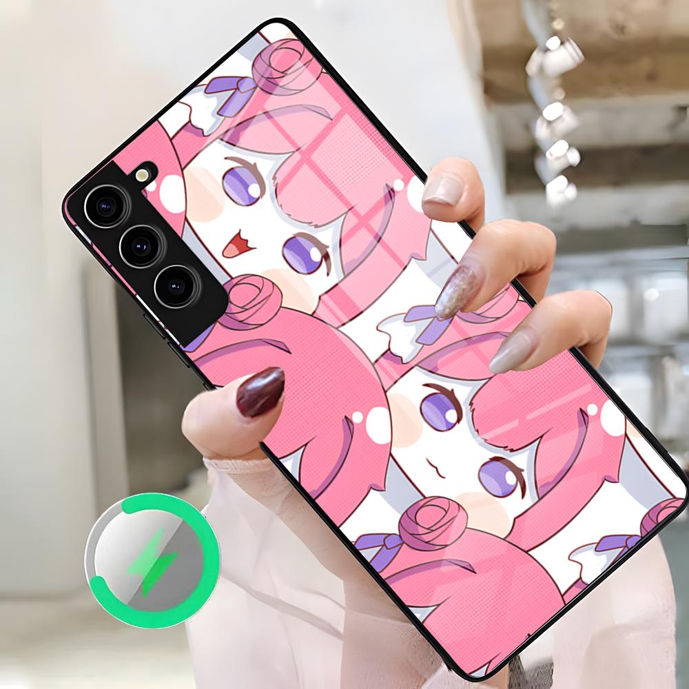Чехол для телефона Game N-Nikke D-Doro для Samsung S26 Ultra S25 Edge S23 S22 S21 S20 Ultra Plus S24 Fe A25 Магнитная стеклянная крышка