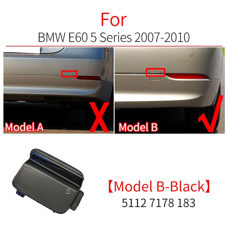 Для BMW E60 Автомобильный Задний Бампер Крышка Буксировочного Крюка Колпачок Крышка Прицепа Аксессуар Черный Белый Для BMW 5 Серии 2003-2010 520 525 530 535i