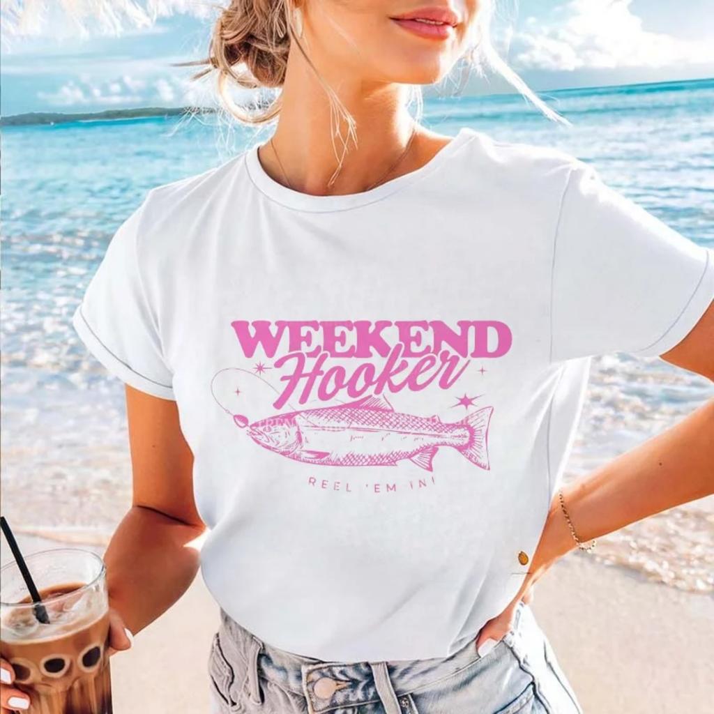 Casual Women's Short Sleeved T-Shirt Cute and Versatile Clothing Print Trend 90s Women's Pattern Summer New Basic T-Shirt