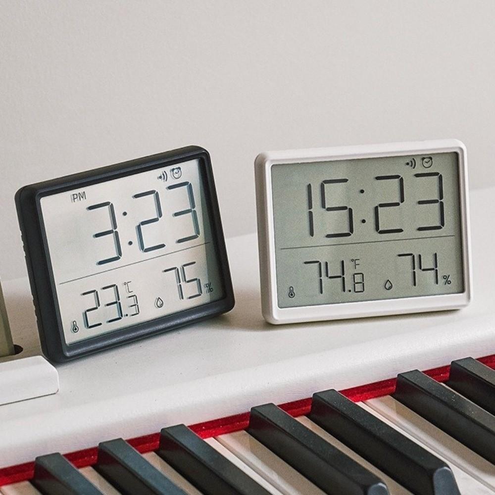 Магнитные Настенные Часы Большой ЖК-Экран Цифровой Дисплей Цифровой Будильник Сенсор Влажности Ультратонкие Кухонные Часы Для Дома