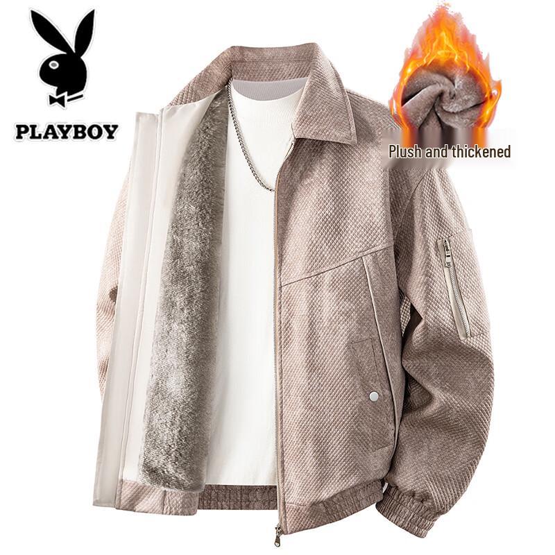 PLAYBOY Мужская повседневная куртка с лацканами и длинным рукавом