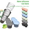 Silicone Ice Mold Cylinder Ice Cube Tray For 20-40oz Tumbler With Lid Hollow Juice Cocktail Ice Maker Summer For Stanley-Cup