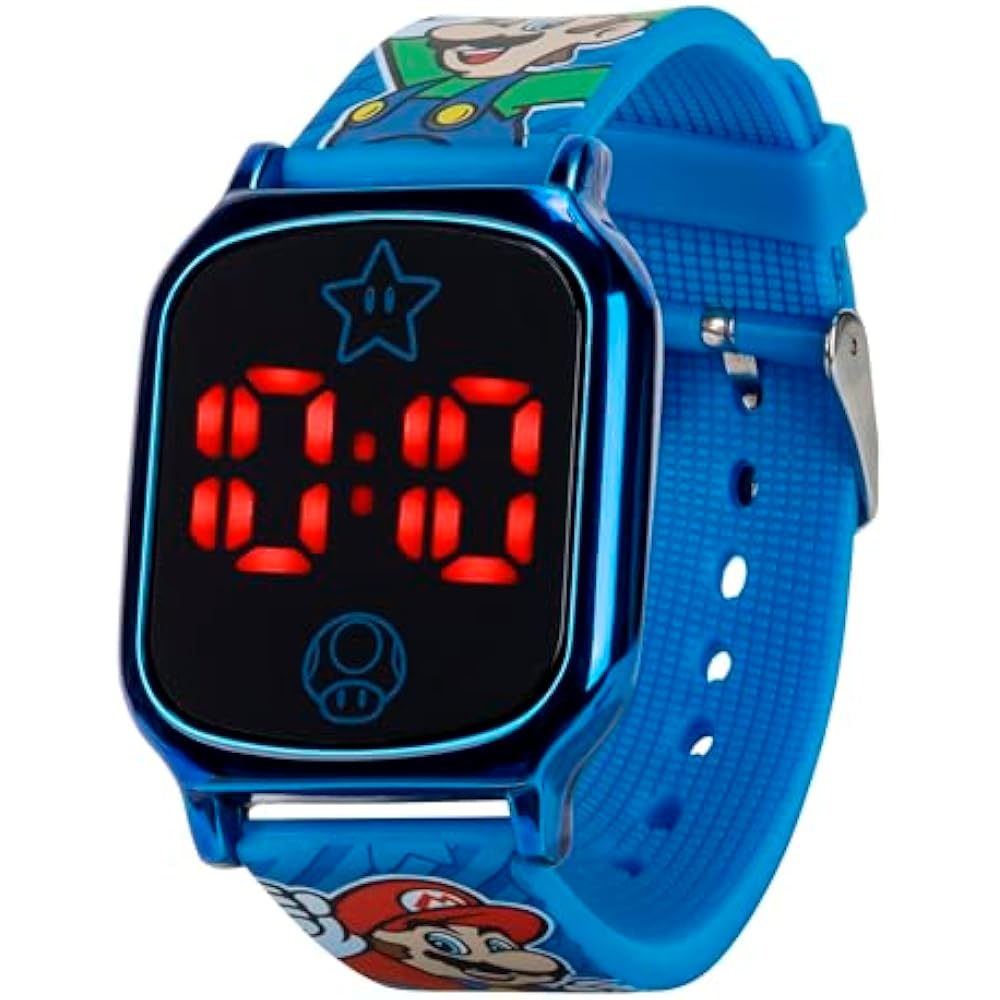 [Accutime Corp.] ACCUTIME Цифровые кварцевые часы Super Mario GSM4097AZ Синие
