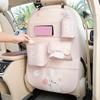 YHOPE Сумка для хранения на спинку автомобильного сиденья, милый мультяшный дизайн с медведем, подвесная сумка для хранения, крепящаяся к сиденью, грязезащитная и противоударная накладка