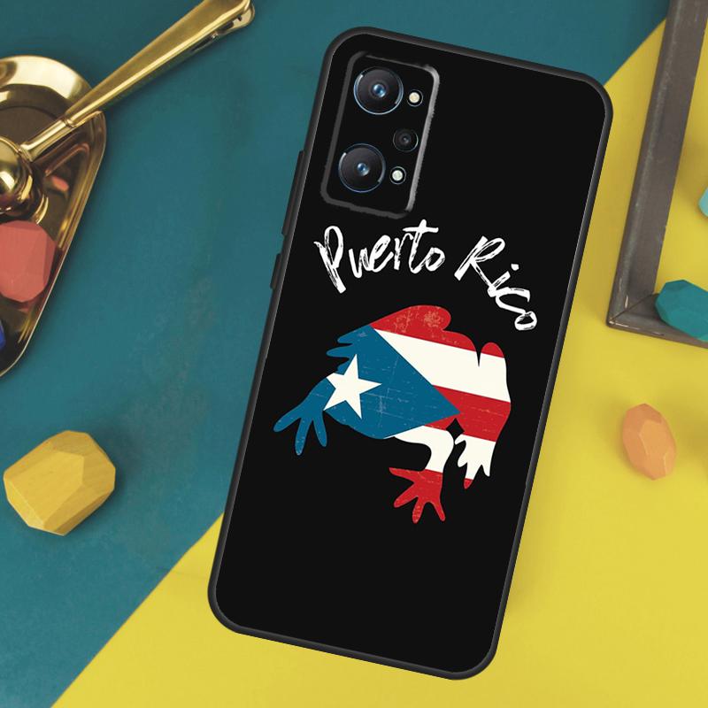 Puerto Rico Flag Case For Realme C53 C55 C67 C61 C75 C51 C21Y C25S GT 6 6T 5 GT7 Pro 10 11 12 13 14 Pro Plus