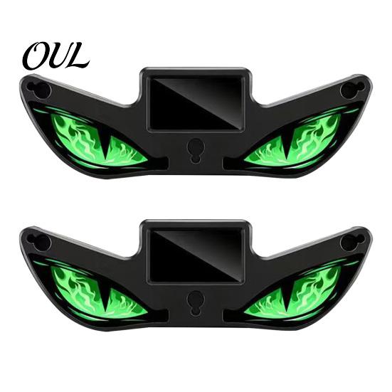 Night Driving Atmosphere Lamp Solar Devil Eyes Light for Windshield, Magnetic Installation Window Warning Sign with Three Car Smart Modes, LED Digital