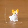 Resin Animal Figurines Cartoon Micro Landscape Ornaments Cute Dog Figurines Miniatures  Garden