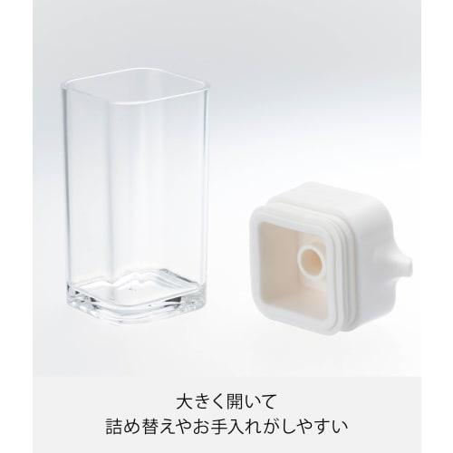 Yamazaki Industries Push-Button Soy Sauce Dispenser, Aqua, White, 2883