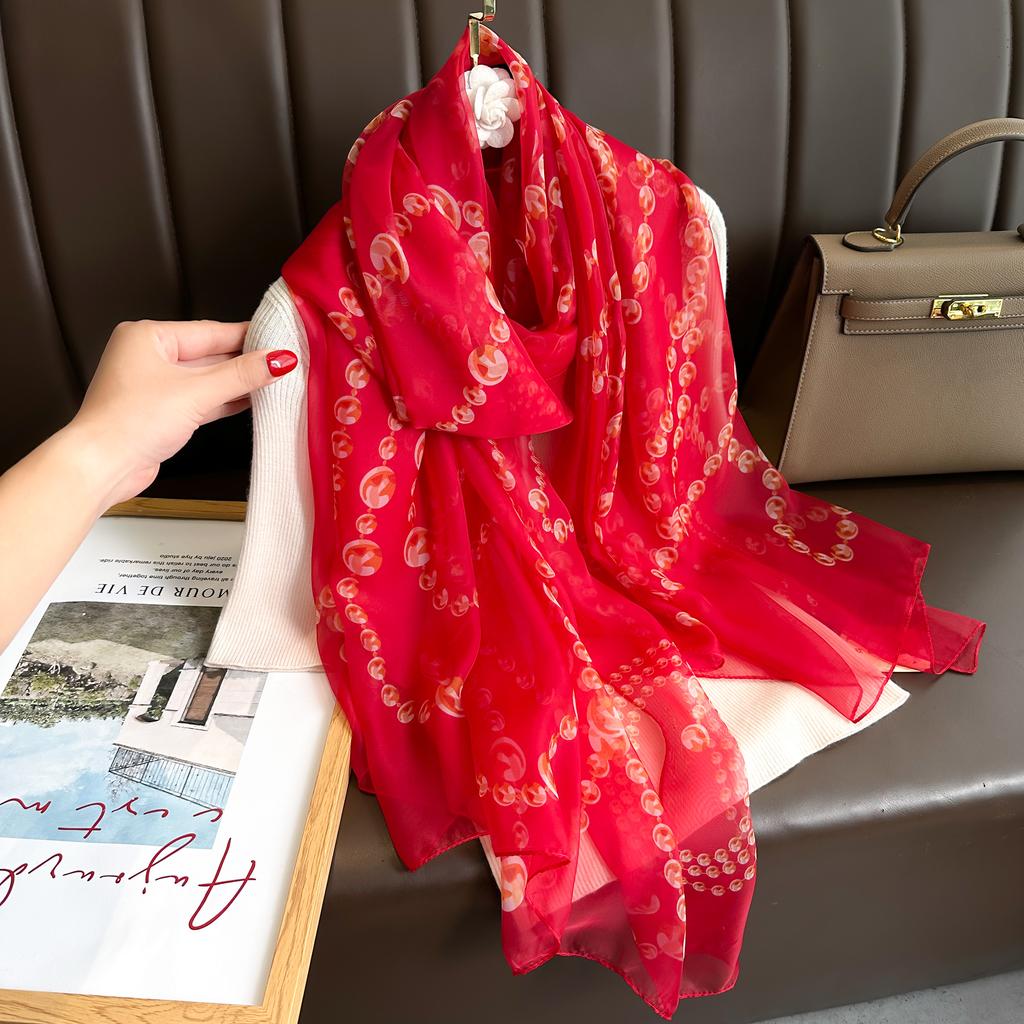 Шелковые пляжные палантины Женский хиджаб шарф Мягкая шаль накидка Женские шарфы Фуляр Пляжный солнцезащитный Женский большой бандана Эшарп