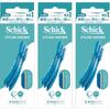 Одноразовый станок для лица и бровей Schick (3 бритвы x 3 упаковки) - Мужская бритва [Оптовая покупка]