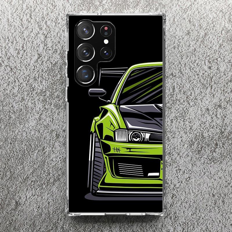 JDM Tokyo Drift Спортивный автомобиль Мужской Мужчины Чехол для телефона Для Samsung Galaxy S25 S24 S23 Ultra S22 Plus S21 S20 FE S10 + S25Ultra S24U Мягкий