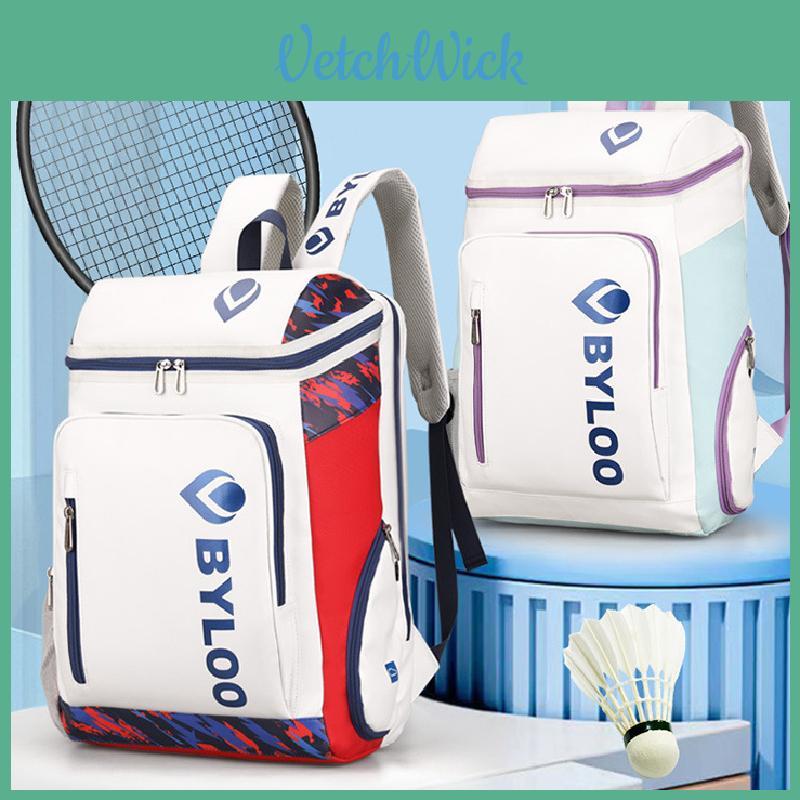 Waterproof Pu Badminton And Tennis Bag With Byloo Letter Print For Men And Women Sports Enthusiasts