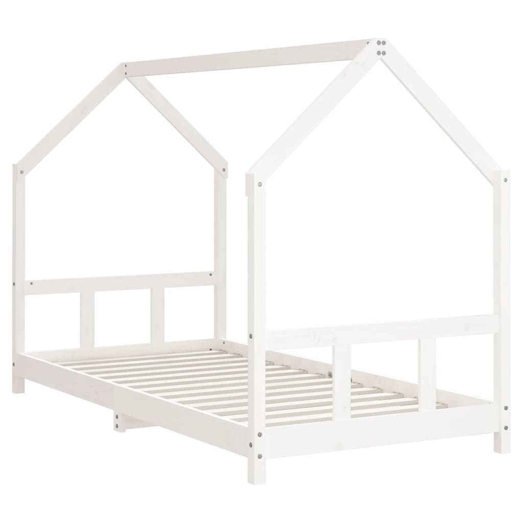 Kids Bed White 90 x 190 cm Solid Pine Wood