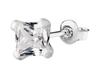 Silver Oxidized Flower Hoop Earrings Poppies Women' Hoop Studs Silver