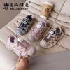 Girls' Fashionable Dad Shoes, Trendy Brand, New Summer Korean Version, Boys' Breathable Mesh Sneakers with Rotating Buckle