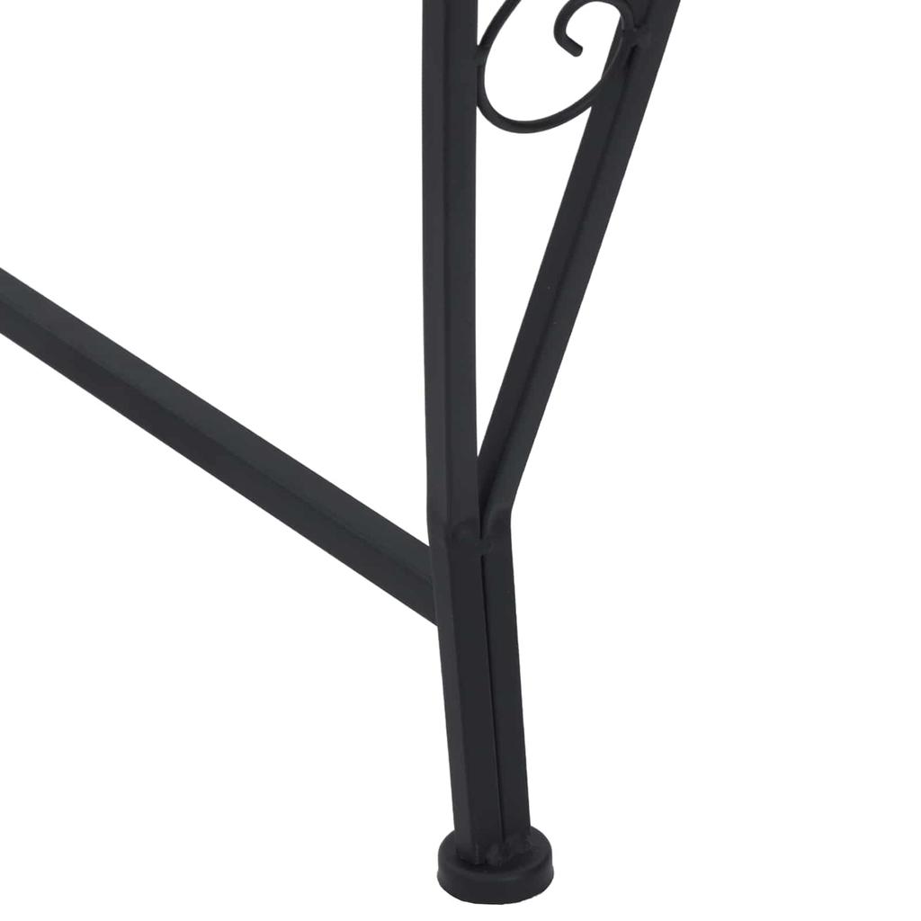 Tree Bench 4 Seater 160 x 80 x 89 cm Steel Black