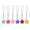 Candy Color Phone Lanyard Star Shapes Pendant Wrist Strap Detachable Phone Chains Keyring Portable Accessory for Women