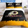 Washington Redskins 3pcs Bedding,Including 1pc Duvet Cover And 2pcs Pillowcases Perfect for Christmas,Ideal for Bedroom, Dormitory