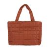 Lightweight Quilted Tote Bag Women Multifunctional Travel Solid Color Shoulder Bag Handbag for Work Gym