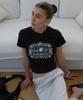MA JOURNEE Crochet Graphic T-Shirt_Black
