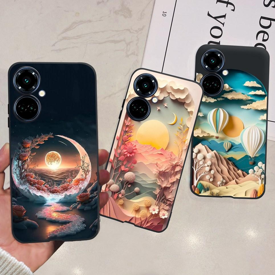 Для Tecno Camon 19 / 19 Pro 4G 5G / 19 Neo Задняя крышка Мультяшный Крутой стиль Животные Девочковый Мягкий ТПУ Силикон Чехол для телефона Матовый Coque