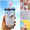 Cute Airtight Straw Tips Drinking Dust Cap Cartoon Plugs Cover Silicone Straw Plug Cup Accessories