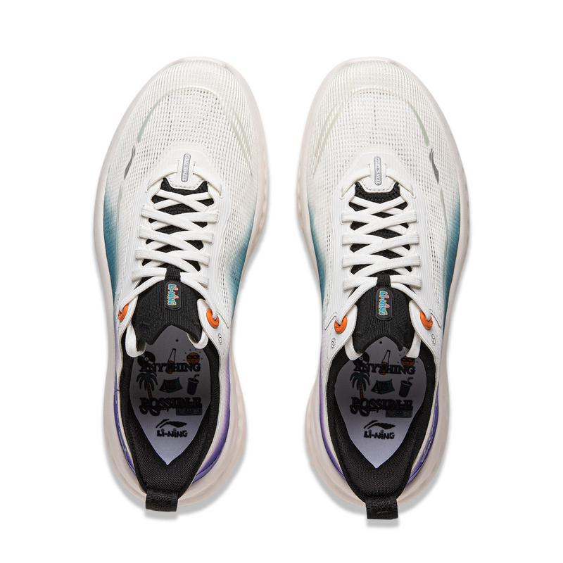 Li Ning SOFT COOL 2 Амортизация Устойчивость к истиранию Дышащие Легкие Низкие Повседневная Обувь Мужская Слоновая кость AGLV009-10