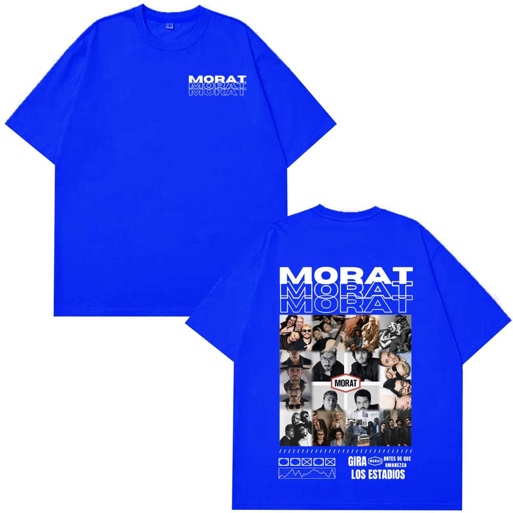 Футболки с принтом Morat Band с обеих сторон для мужчин и женщин, модные, хип-хоп, повседневные, хлопковые, больших размеров, с коротким рукавом, уличная одежда