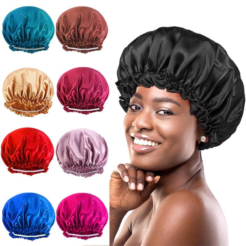 Silk Satin Hair Bonnet Extra Long Silky Satin Lined Bonnet Sleep Cap Satin Bonnet