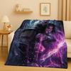 3D The W-Witcher Game Geralt Gamer Cartoon Flannel Blanket,Ultra Soft Plush Throw for Home Bedroom Bed Sofa Cover Kid Gift
