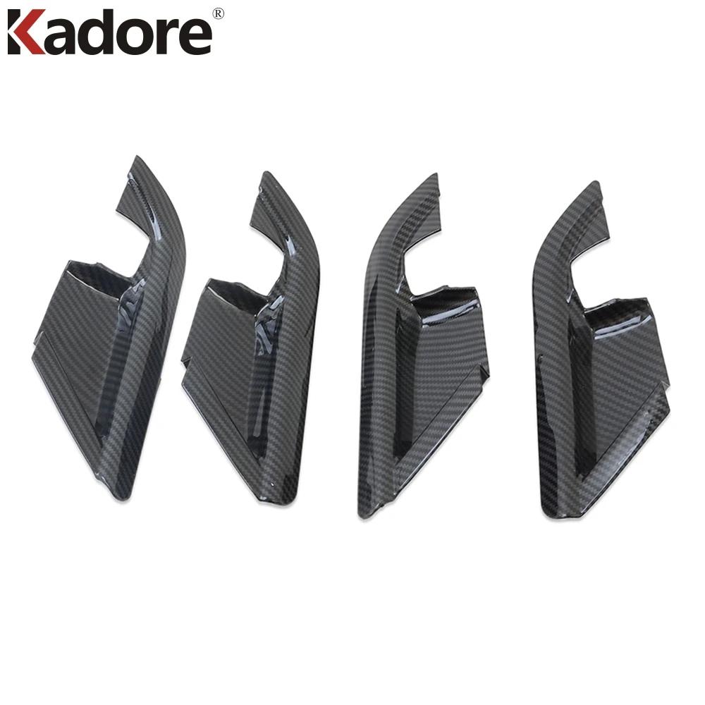 For Toyota Camry 70 2018 - Carbon Fiber Car ide Inner Door Handle Bowl Cover Trim Interior Accessories