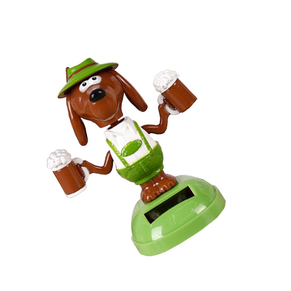 Cars Auto Parts Ornament Car Ornaments Home Beer Flip Flap Pot Swing Dog Plastic Power Solar Toy