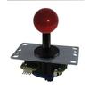 Sanwa Electronics PCB Type Joystick Lever, Flat Iron Plate with Shaft Cover, 8-Way Guide Plate, 4-Way Switchable, Metallic Red, JLF-TP-8YT-SK-JR