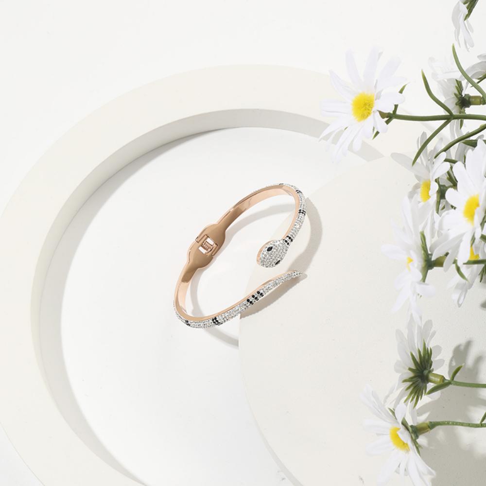 Winshi Little Snake Titanium Steel Bracelet Female Light Luxury Bracelet