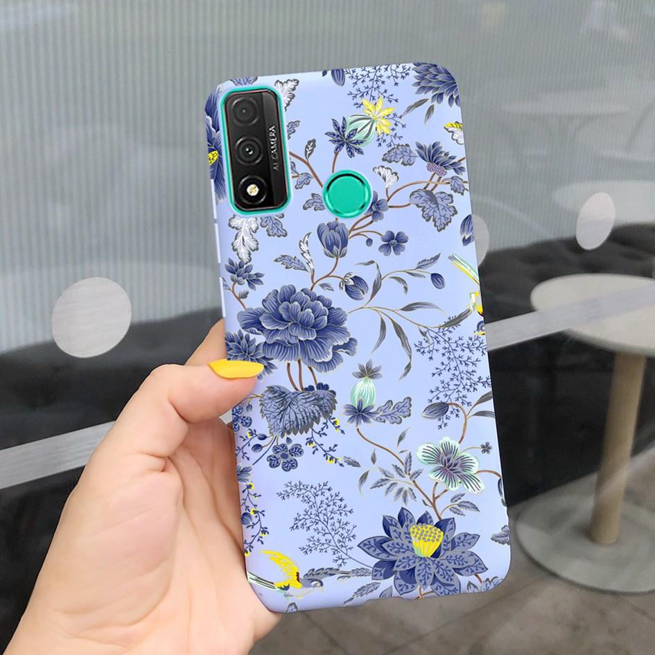 For Funda Huawei P Smart 2020 Case Coque Popular Lavender Flower Phone Case For Huawei P Smart 2020 6.21" Soft Shockproof Bumper